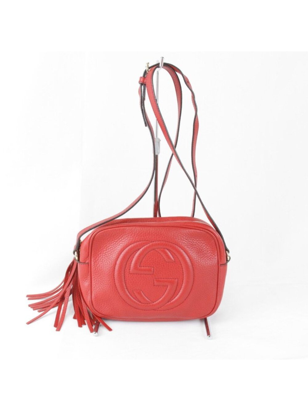 Gucci Shoulder Bag Leather Red